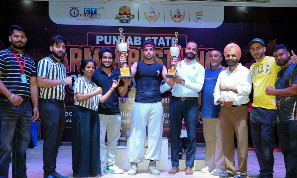 CT University, Punjab State Arm Wrestling Championship 2026 in Collaboration with PAFI